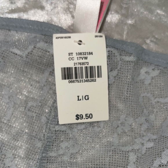 Vintage Victoria Secret PINK  "Ho Ho Ho" Lace Bottom Panty‎ Size Large - Picture 4 of 4